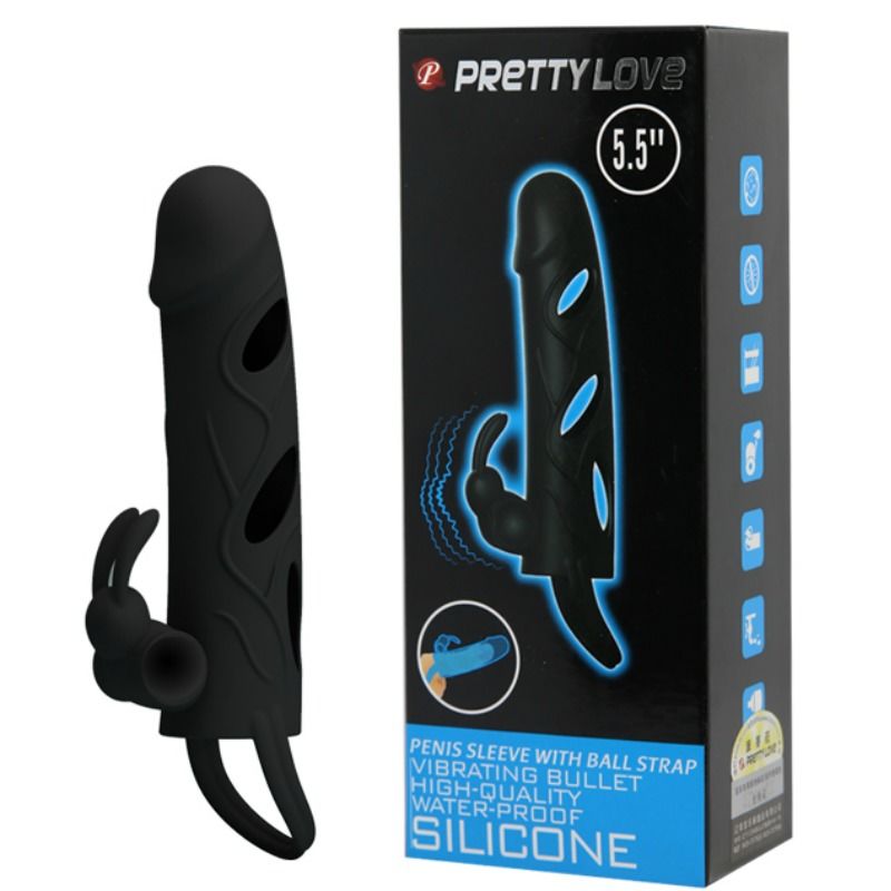 PRETTY LOVE - SILIKONHÜLLE MIT VIBRATION 14 CM 1,0