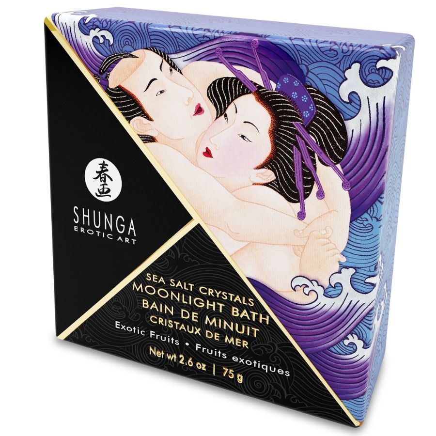 SHUNGA – BADESALZ MIT EXOTISCHEM LILA-GESCHMACK 75 GR