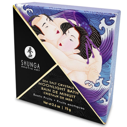 SHUNGA – BADESALZ MIT EXOTISCHEM LILA-GESCHMACK 75 GR