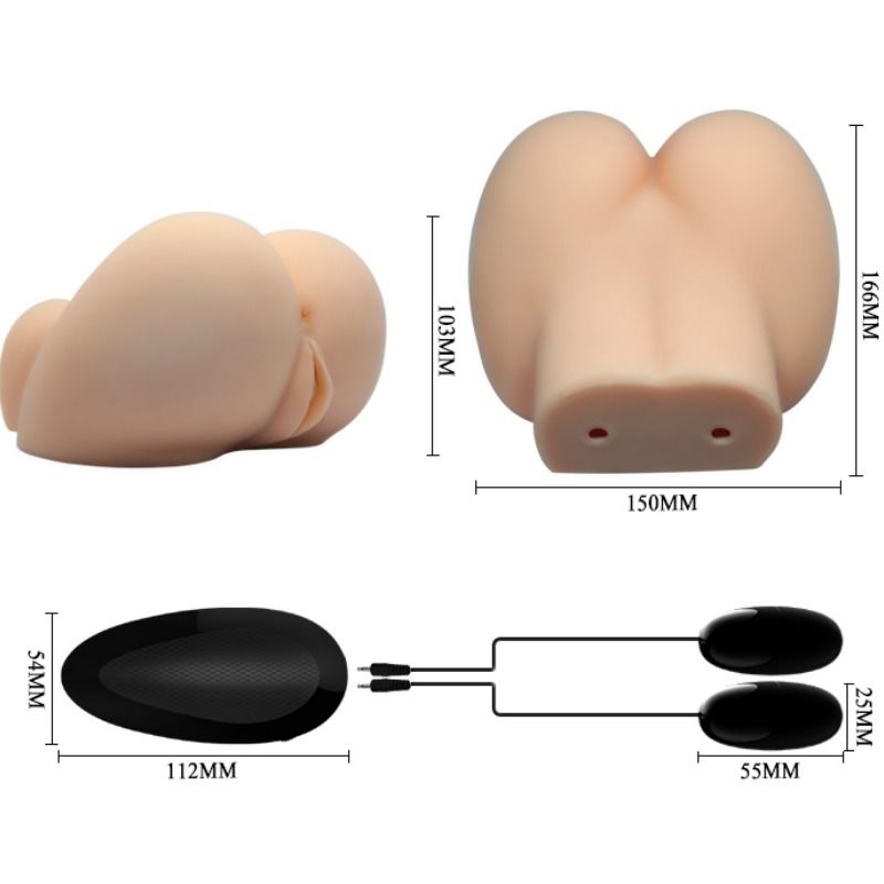 CRAZY BULL – REALISTISCHE VAGINA UND ANUS MIT VIBRATIONSPOSITION 6