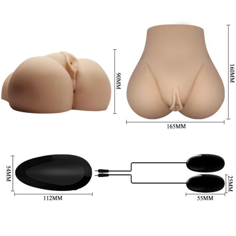 CRAZY BULL – REALISTISCHE VAGINA UND ANUS MIT VIBRATIONSPOSITION 7