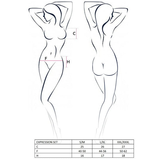 PASSION – AUSDRUCKSSET FÜR DAMEN, GRÖSSE S/M, FETISCH