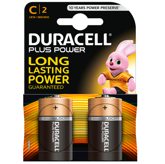 DURACELL - PLUS POWER C LR14 BATTERIE 2 EINHEITEN