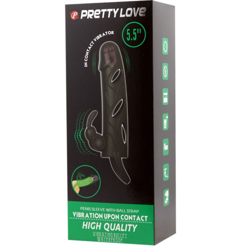 PRETTY LOVE - SILIKONHÜLLE MIT VIBRATION 14 CM 2,0
