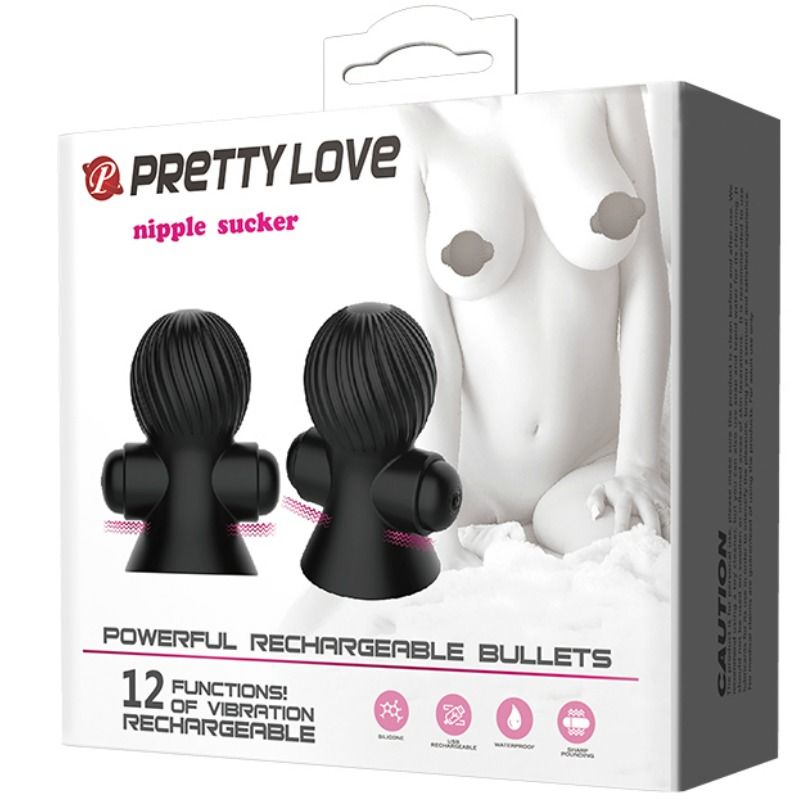 PRETTY LOVE – NIPPELSTIMULATOREN 12 VIBRATIONSMODI