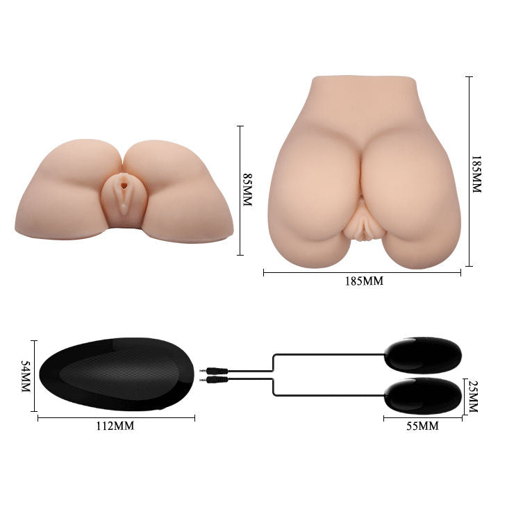 CRAZY BULL – REALISTISCHE VAGINA UND ANUS MIT VIBRATIONSPOSITION 5