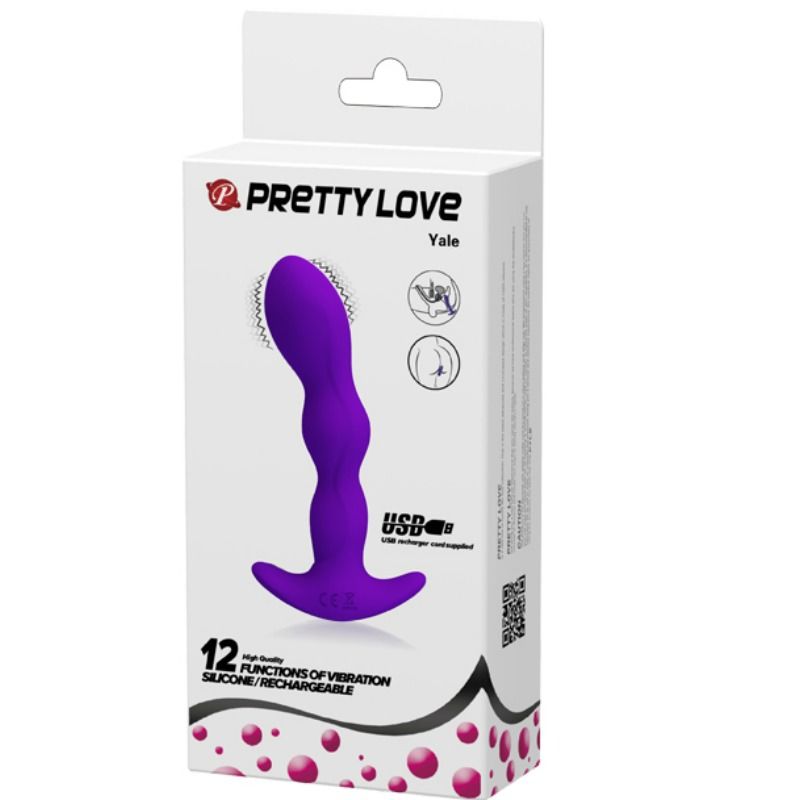 PRETTY LOVE - ANALMASSAGER 12 VIBRATIONSMODI FLIEDER