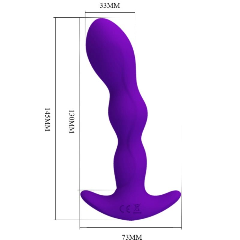PRETTY LOVE - ANALMASSAGER 12 VIBRATIONSMODI FLIEDER