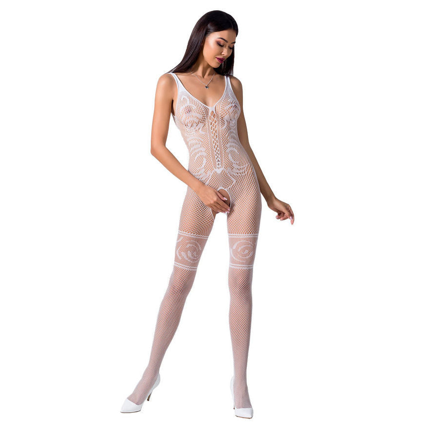 PASSION – DAMEN BS069 SCHWARZER BODYSTOCKING, EINE GRÖSSE