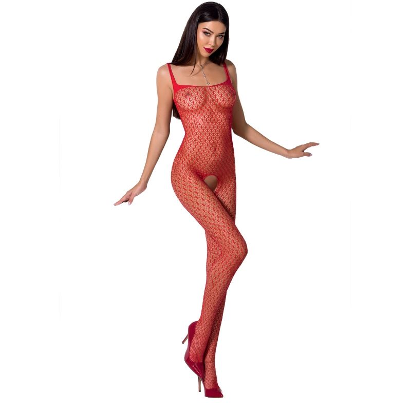 PASSION – DAMEN BS071 SCHWARZER BODYSTOCKING, EINE GRÖSSE