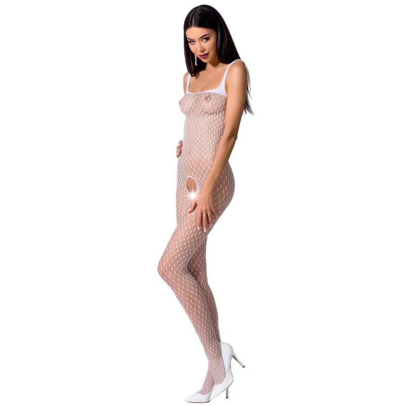PASSION – DAMEN BS071 SCHWARZER BODYSTOCKING, EINE GRÖSSE