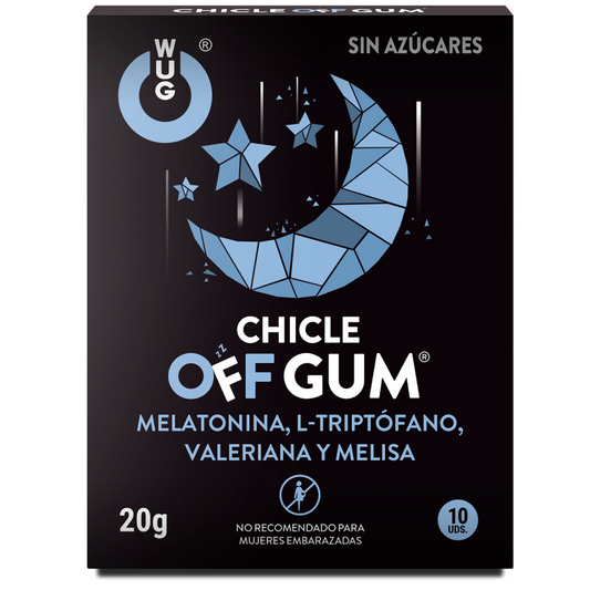 WUG GUM – AUS Baldrian, Tryptophan, Zitronenmelisse und Melatonin, 10 Einheiten
