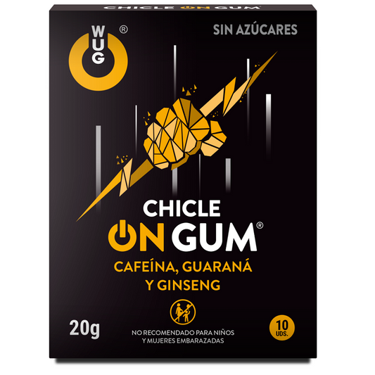 WUG GUM – AUF KOFFEIN, GINSENG UND GUARANA GUM 10 EINHEITEN