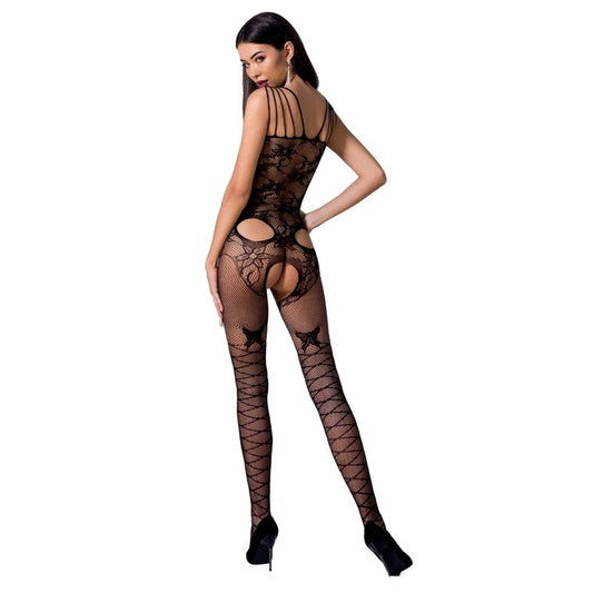 PASSION - FEMME BS076 BODYSTOCKING TAILLE UNIQUE ROUGE