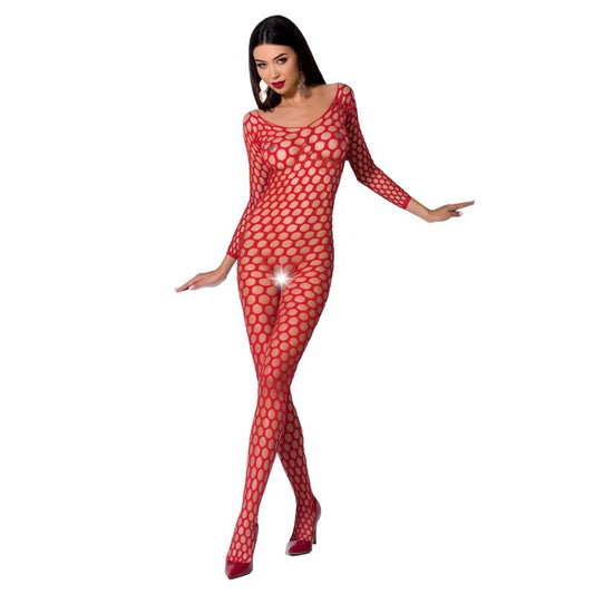PASSION - FEMME BS077 BODYSTOCKING TAILLE UNIQUE BLANC