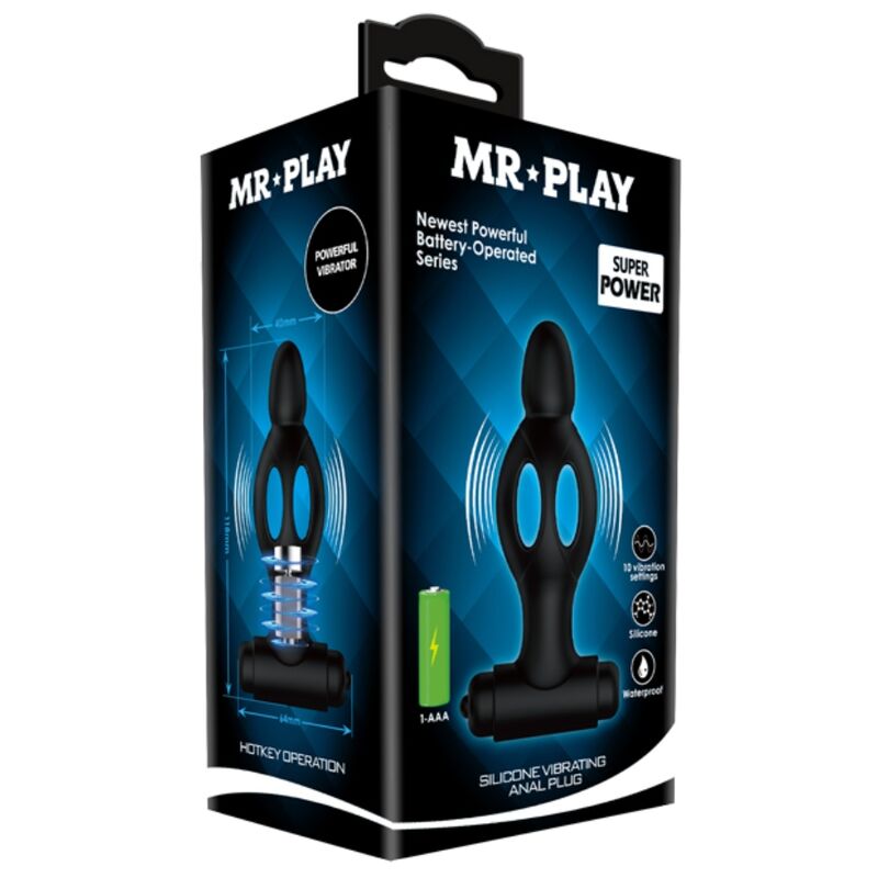 MR PLAY - SILIKON-ANALSPlug mit Vibration