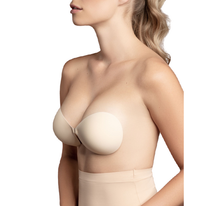 BYE-BRA - SOUTIEN-GORGE INVISIBLE BEIGE BONNET D