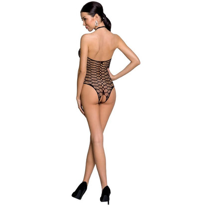 PASSION – DAMEN BS087 SCHWARZER BODYSTOCKING, EINE GRÖSSE