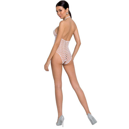 LEIDENSCHAFT - FRAU BS087 BODYSTOCKING BLANCO TALLA UNICA