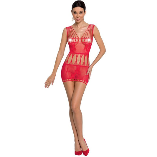 LEIDENSCHAFT - FRAU BS090 BODYSTOCKING ROJO TALLA UNICA