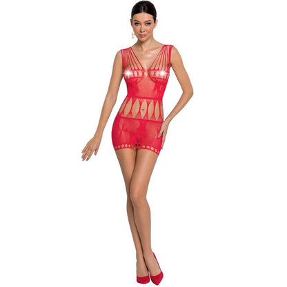 LEIDENSCHAFT - FRAU BS090 BODYSTOCKING ROJO TALLA UNICA