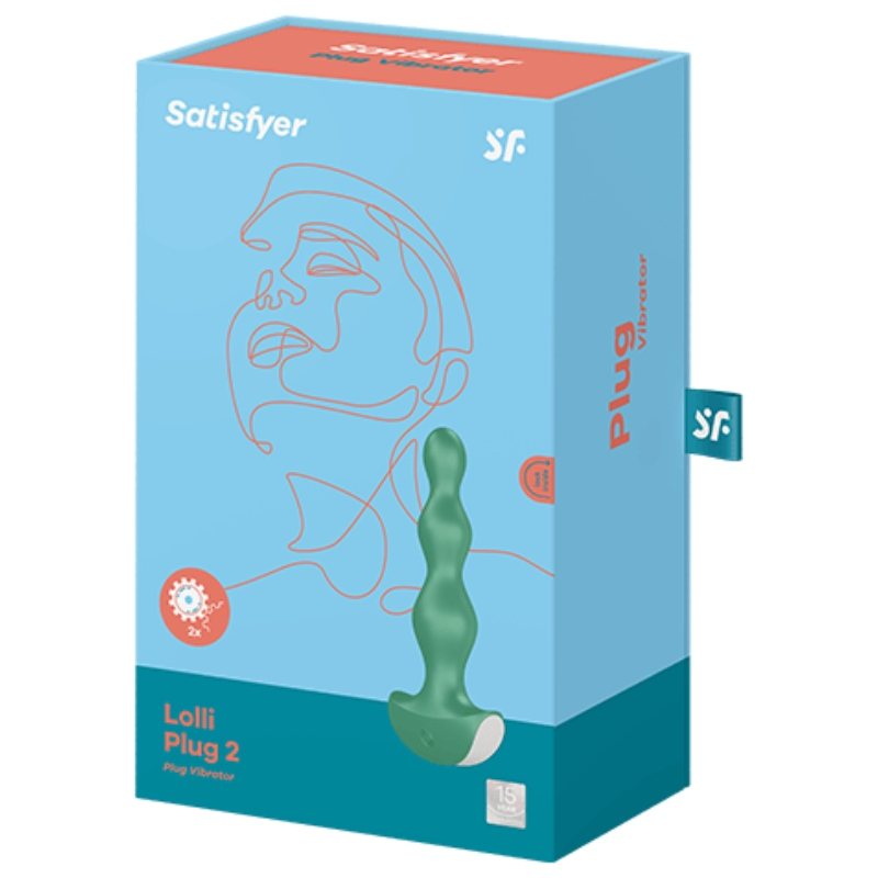 SATISFYER - VIBRATEUR LOLLI PLUG 2 PLUG  GRIS