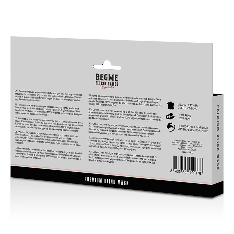 BEGME – PREMIUM-BLINDMASKE DER BLACK EDITION