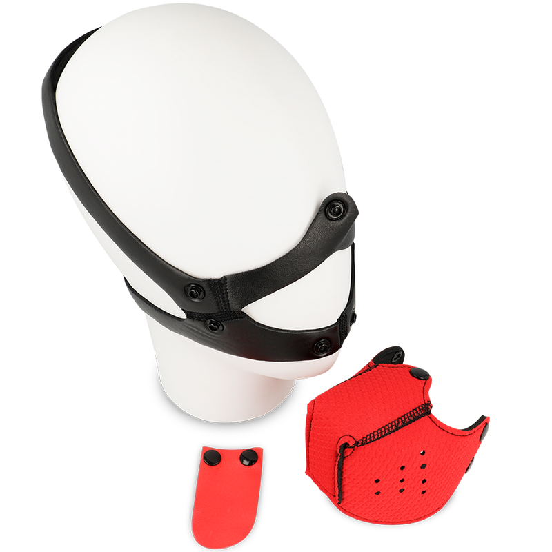 OHMAMA FETISH HUNDE-MAulkorb – ROT
