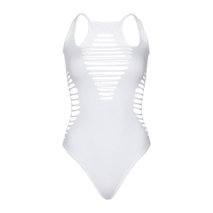 LEG AVENUE - BODY STRING RACERBACK BLEU