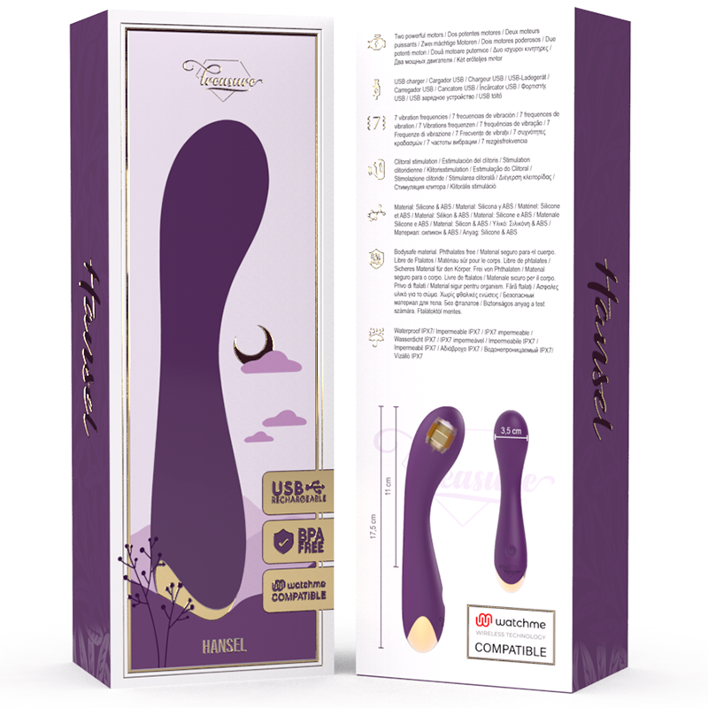 TREASURE - HANSEL G-SPOT VIBRATOR WATCHME KOMPATIBEL MIT DRAHTLOSER TECHNOLOGIE