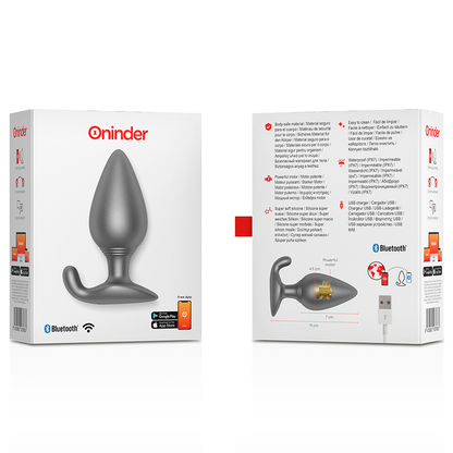 ONINDER - RIO BLACK VIBRANT ANAL PLUG - KOSTENLOSE APP