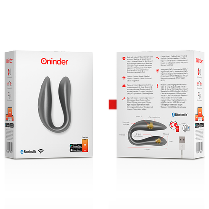 ONINDER – LISBOA G-SPOT &amp; KLITORALSTIMULATOR SCHWARZ – KOSTENLOSE ANWENDUNG
