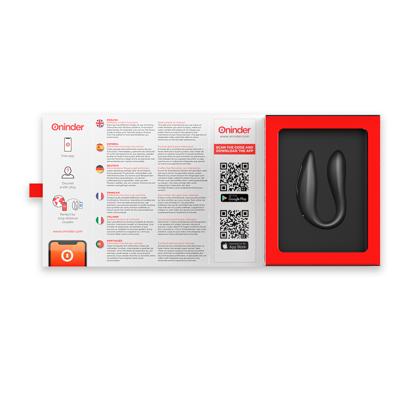 ONINDER – LISBOA G-SPOT &amp; KLITORALSTIMULATOR SCHWARZ – KOSTENLOSE ANWENDUNG