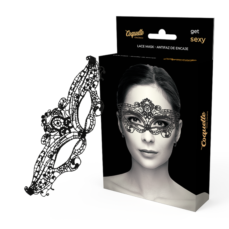 COQUETTE CHIC DESIRE – FEINE SCHWARZE SPITZENMASKE