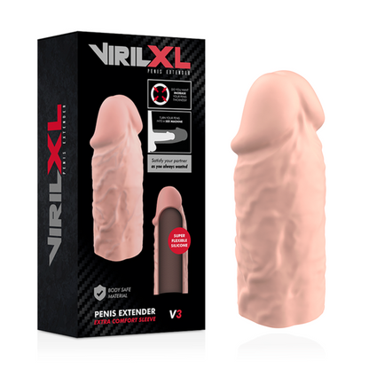 VIRILXL - NATÜRLICHE FLÜSSIGE SILIKON-PENISVERLÄNGERUNG V3