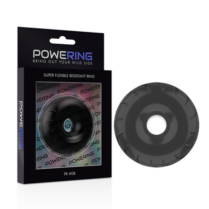POWERING – SUPER FLEXIBLER UND WIDERSTANDSFÄHIGER PENISRING 5CM PR08 SCHWARZ