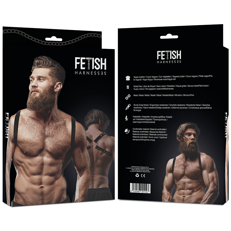 FETISH SUBMISSIVE ATTITUDE – UMWELTFREUNDLICHES LEDER-RÜCKENGESCHIRR FÜR MÄNNER