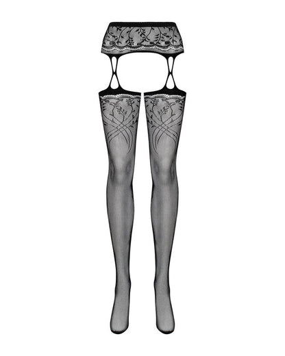 OBSESSIVE - S206 COLLANTS PORTE JARRETELLES NOIRE S/M/L