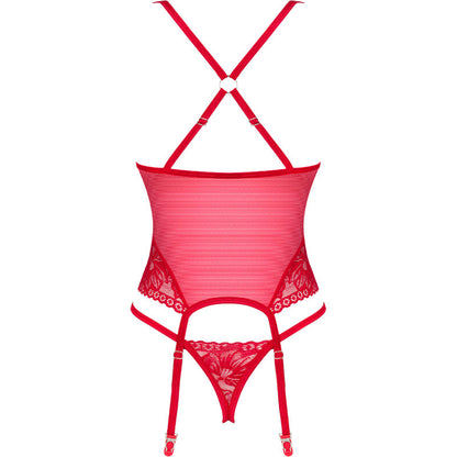 OBSESSIVE - CORSET LACELOVE ROUGE XS/S
