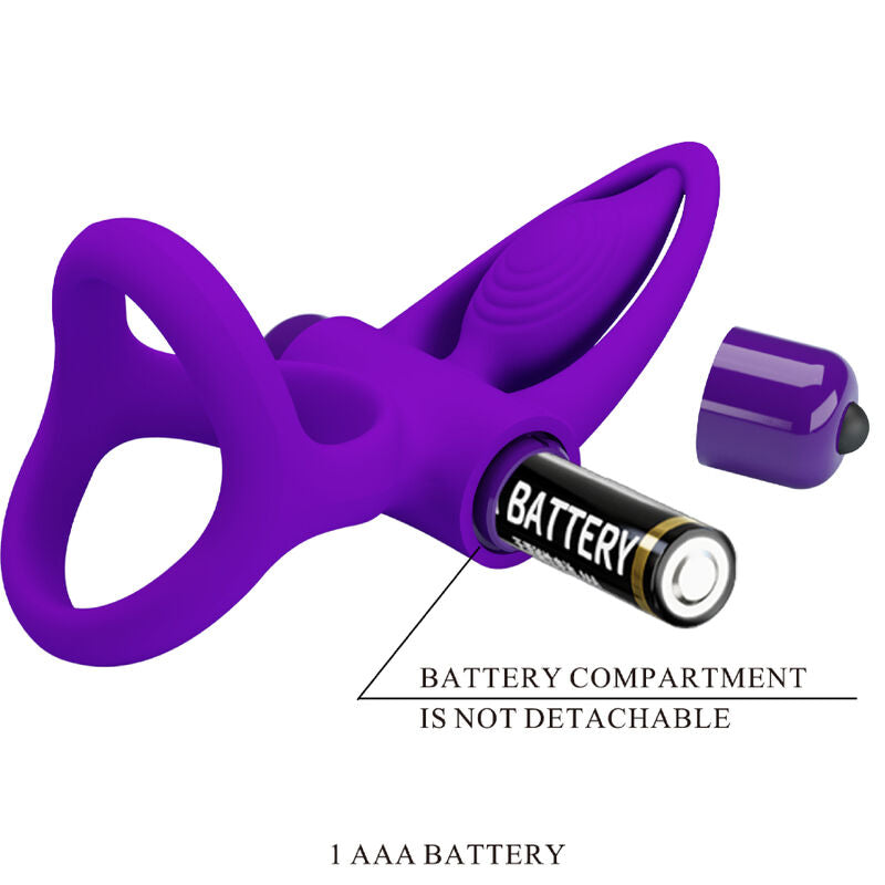 PRETTY LOVE - VIOLETTER VIBRATORRING AUS SILIKON 10 VIBRATIONEN
