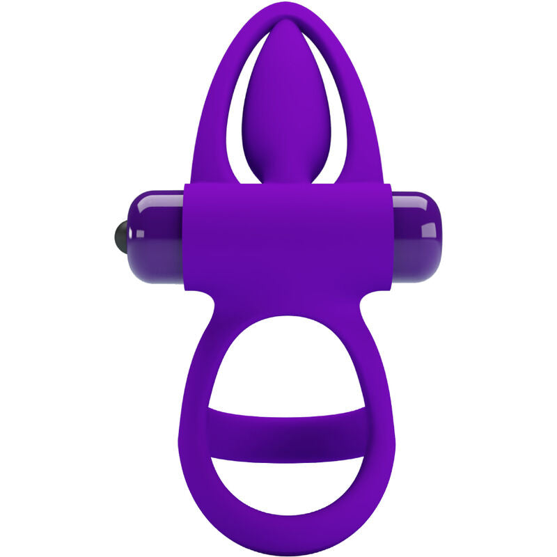 PRETTY LOVE - VIOLETTER VIBRATORRING AUS SILIKON 10 VIBRATIONEN