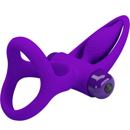 PRETTY LOVE - VIOLETTER VIBRATORRING AUS SILIKON 10 VIBRATIONEN