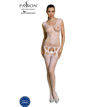 PASSION - BODYSTOCKING ECO COLLECTION ECO BS014 BLANC