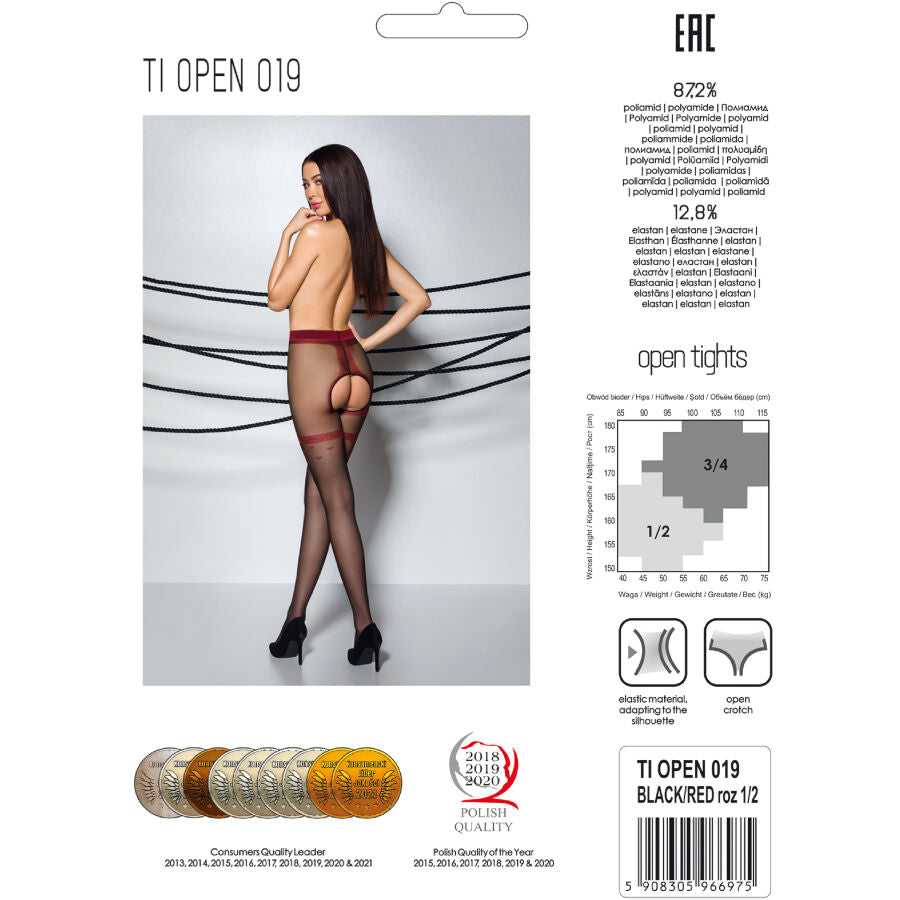 PASSION - TIOPEN 019 COLLANT NOIR 3/4 20 DEN