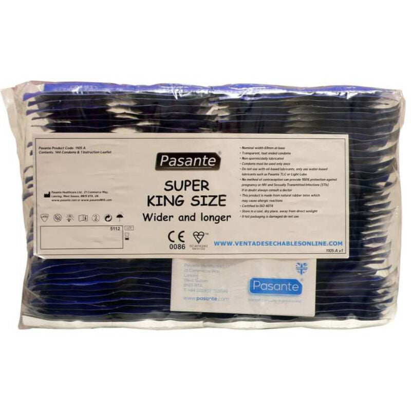 PASANTE - SUPER KING SIZE KONDOMBEUTEL 144 EINHEITEN