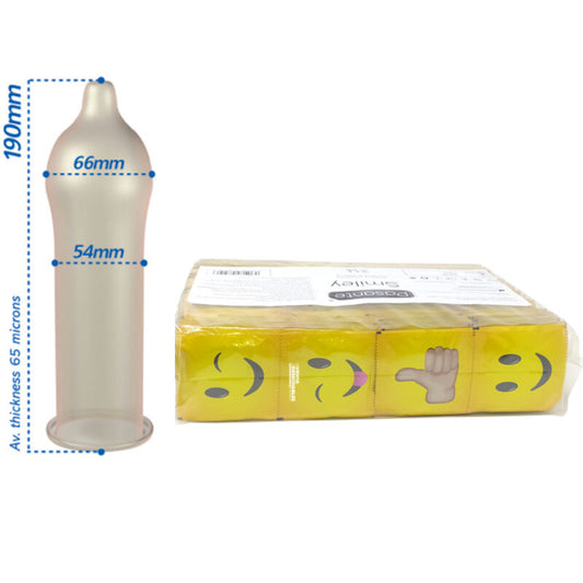PASANTE - SMILEY-KONDOMBEUTEL 144 EINHEITEN