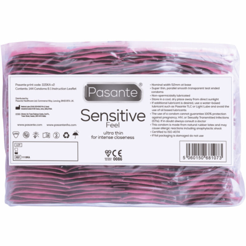 PASANTE - SENSITIVE KONDOMBEUTEL 144 EINHEITEN
