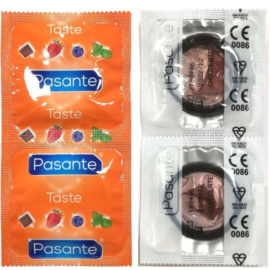PASANTE - TEMPTATION KONDOME MIT SCHOKOLADENGESCHMACK, BEUTEL 144 EINHEITEN