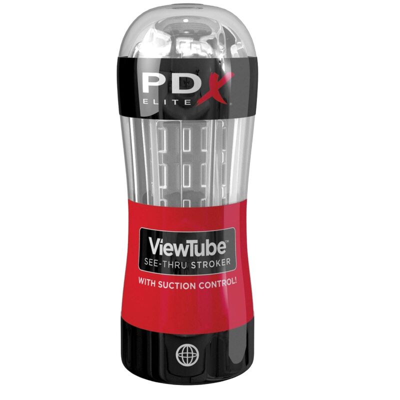 PDX ELITE – STROKER VIEWTUBE CONTROL SAUG TRANSPARENT