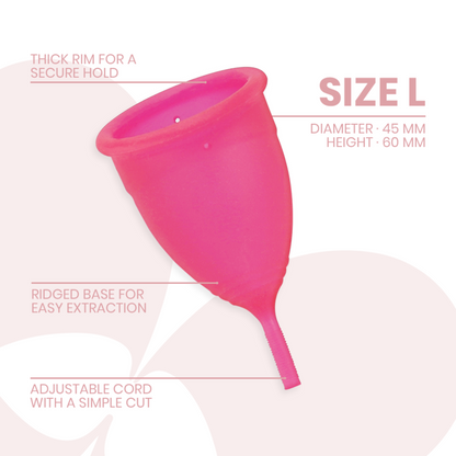 INTIMICHIC - COUPE MENSTRUELLE EN SILICONE MÉDICALE - TAILLE L